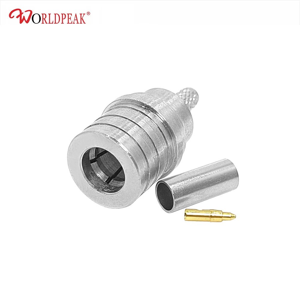 QMA-J rf connector QMA male crimp cable coaxial for RG316/rg174/rg179/LMR195/LMR200/RG58/RG142 lmr240 h155 rf Coaxial cable