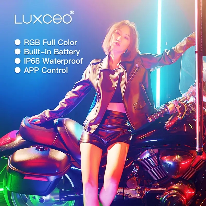  LUXCEO P120 4FT 1 2 m светодиодный светильник для фотосъемки водонепроницаемый IP68 RGB видео с управлением через приложение полноцветный студийного