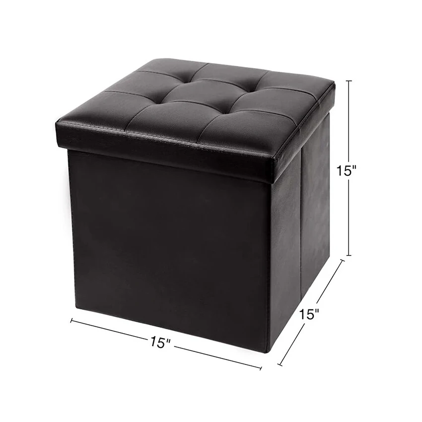 Пользовательские Цвета Размеры диван мебель для гостиной ПВХ кожаный табурет для хранения османские коробки для хранения