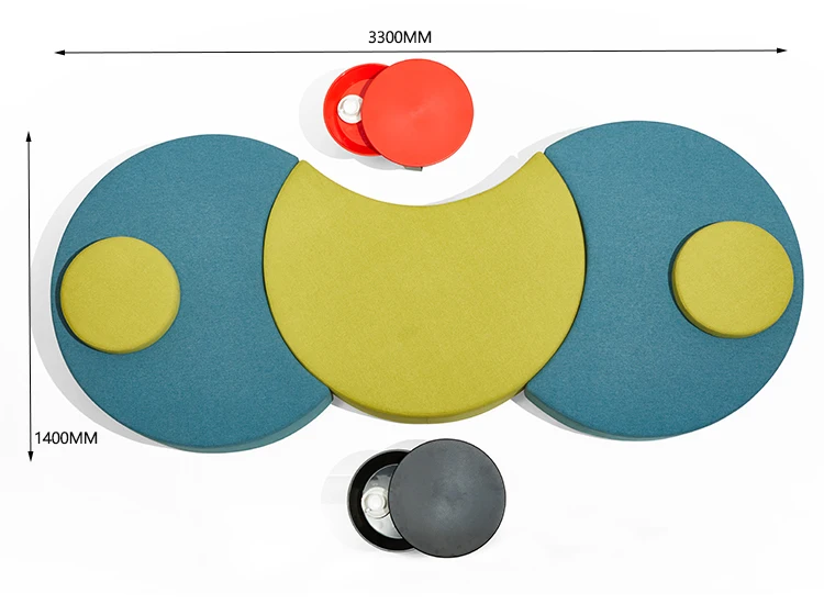 hospital school furniture kindergarten reception waiting area lobby office modern sectional sofa