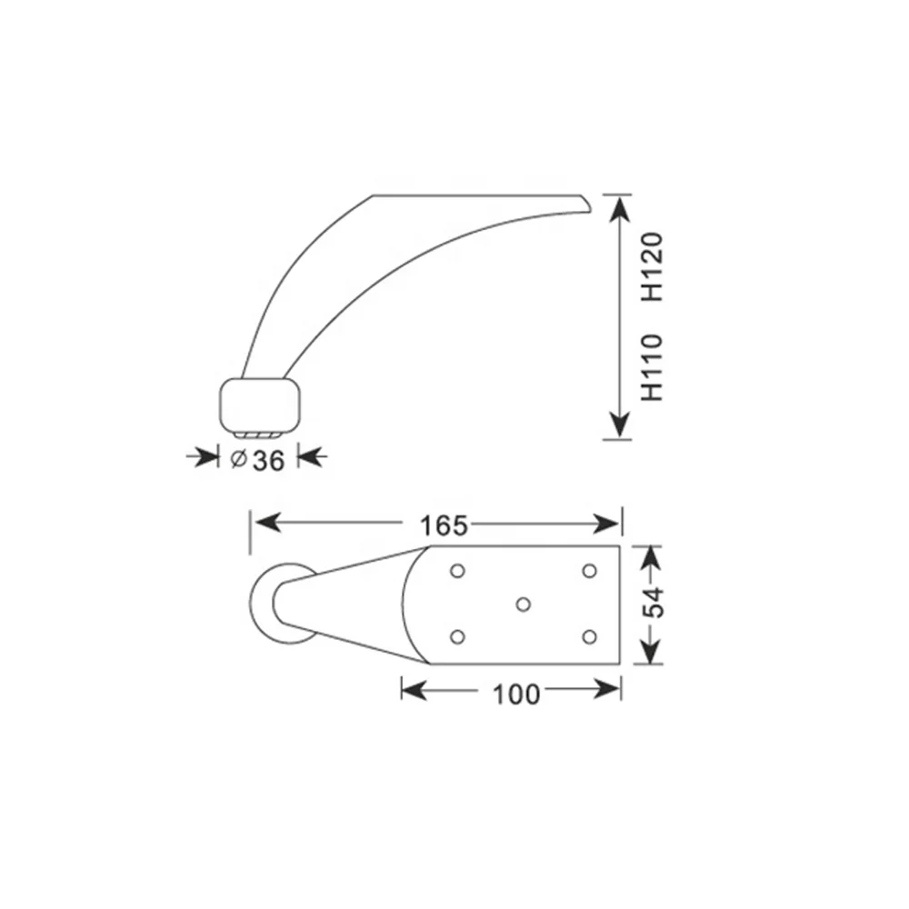 Прочная Фурнитура кабинетный стол металлическая кровать диванные ножки для мебели с высоким качеством