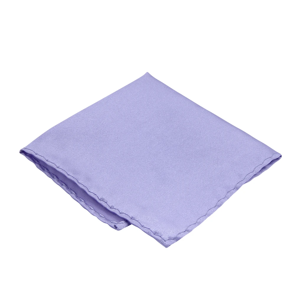 Привлекательный однотонный платок из полиэстера с логотипом на заказ, Карманный платок