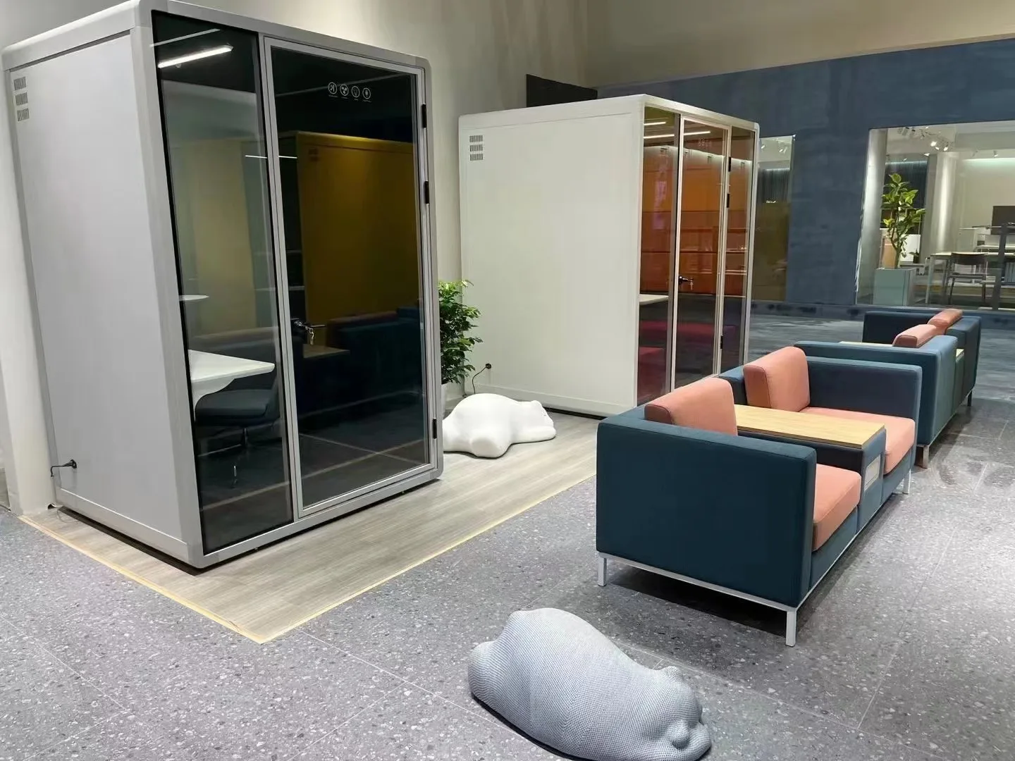 Sound Proof Portable Office Soundproof Office Chairs And Table Phone Booth Soundproof Telephone Booth