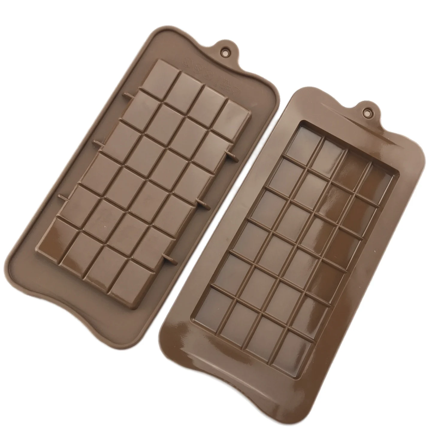 Amazon Hot Sale Rectangle Break-Apart Silicone Chocolate Mold