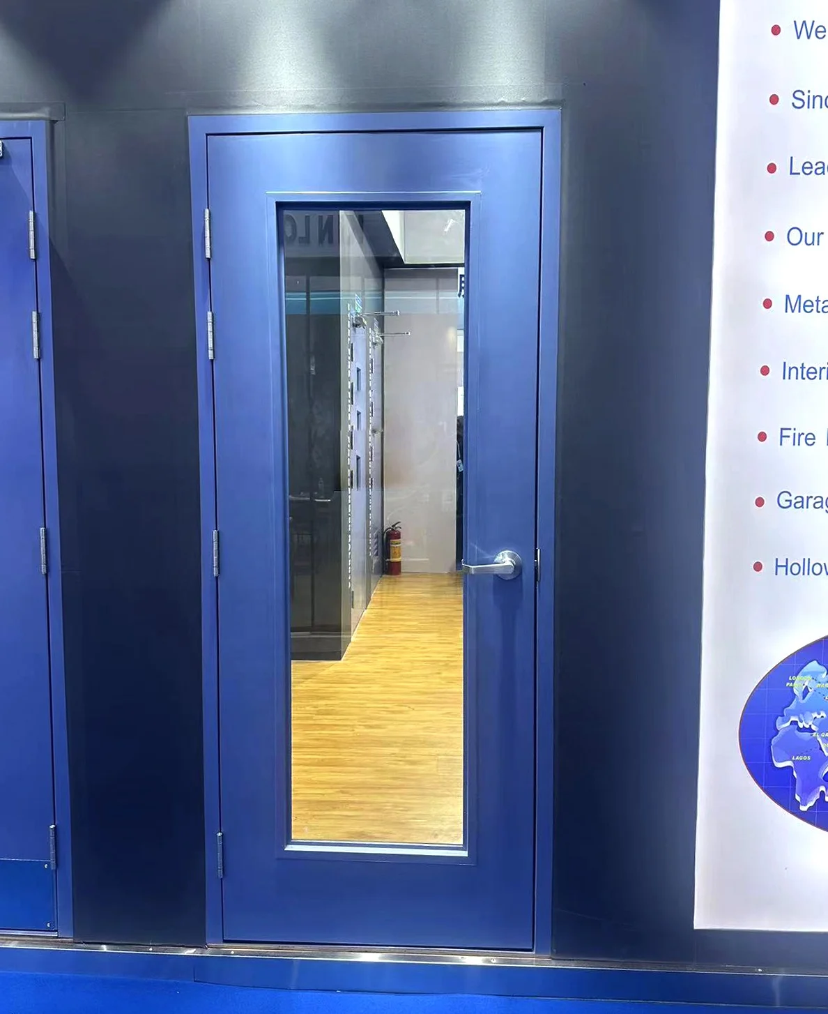 Steel Insulated Parent Door Leaf Security Interior Fireproof Door With Glass