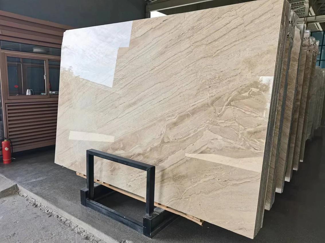 Polished Italian Diano Royal Marble Beige Marble Slab Indoor Flooring Tiles Stone Thin Marble Veneer Sheets