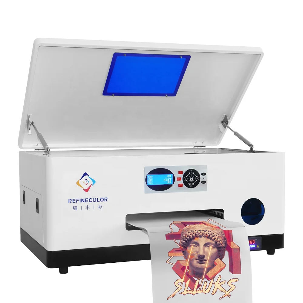 RF-CF2 A3 DTF принтер двойной XP600 печатающая головка CMYK белый DTG принтер прямой для того чтобы снять одежду Impresor ткань печатная машина