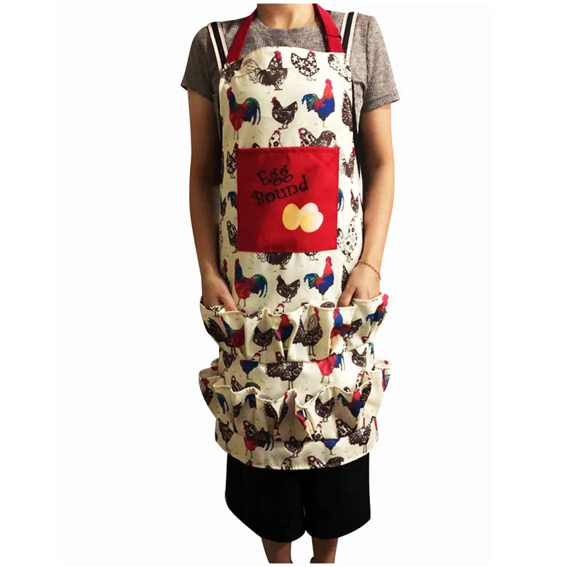Fresh Chicken Eggs Collecting Apron with multi Pockets farm Egg Apron for Women Kids Family