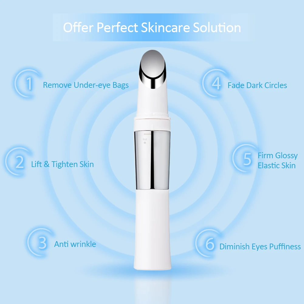 Home Advanced Skincare Wand Microcurrent Therapy Facial Therapeutic Warmth for skin care device eye massager massager 2024