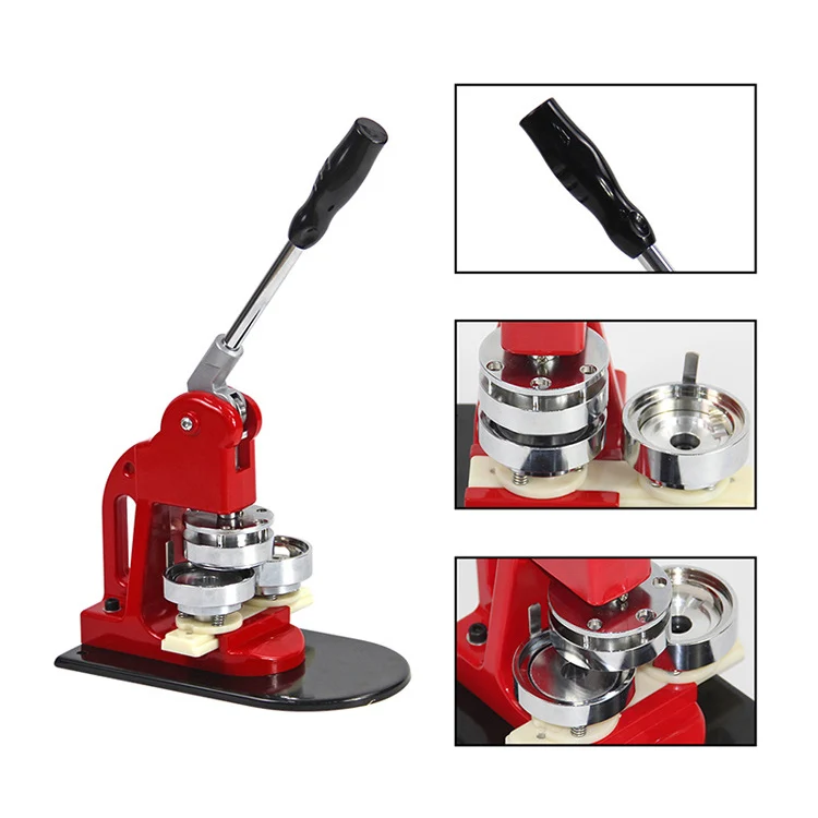 Manual Badge Maker Snap Button Hand Press Machine Metal Round Button Badge Making Machine