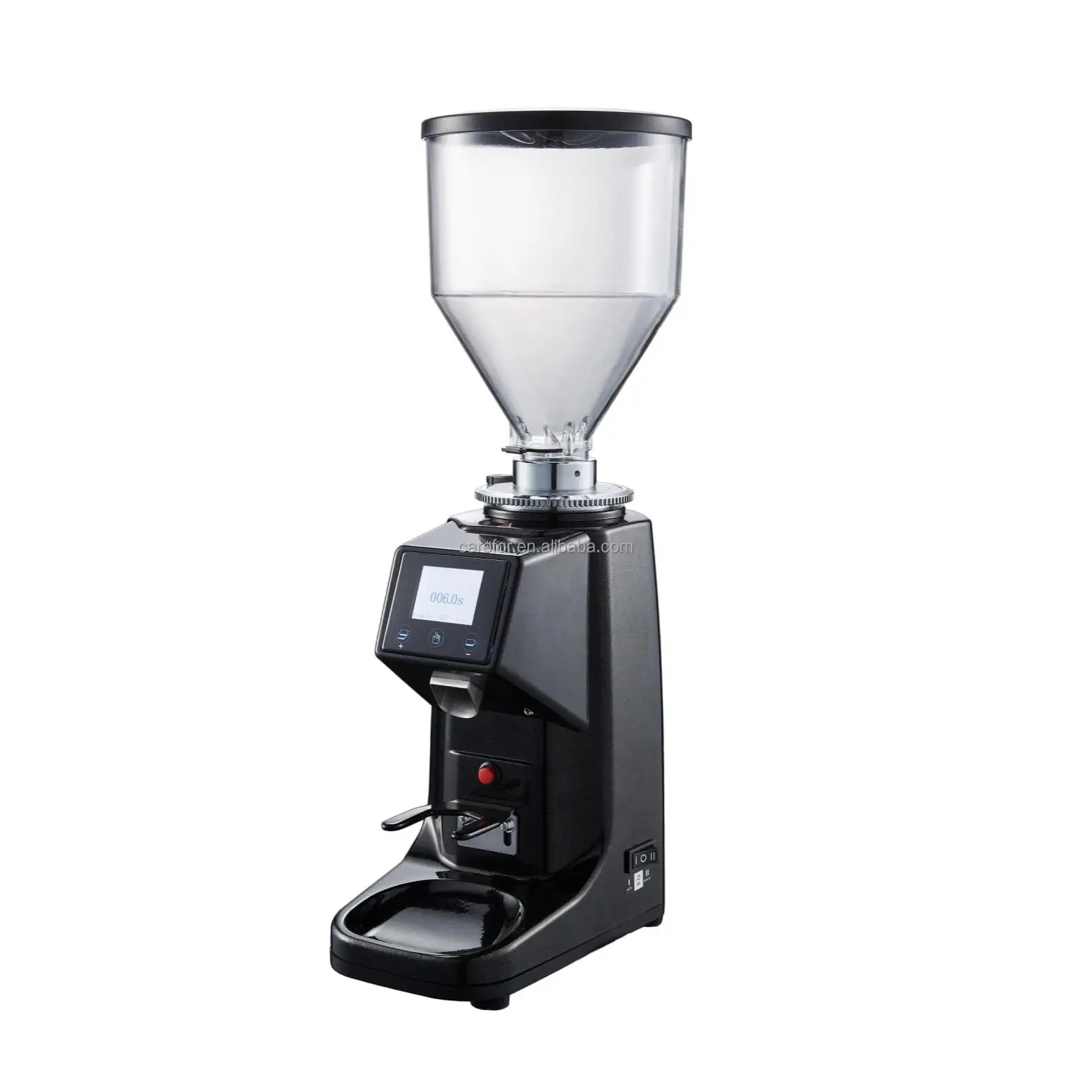 Commercial Electric Coffee Grinder Grade Touch Screen Automatic Espresso Coffee Grinder With Funnel