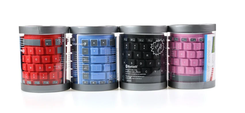
New product flexible custom wireless keyboard waterproof silicone wireless charging keyboard 