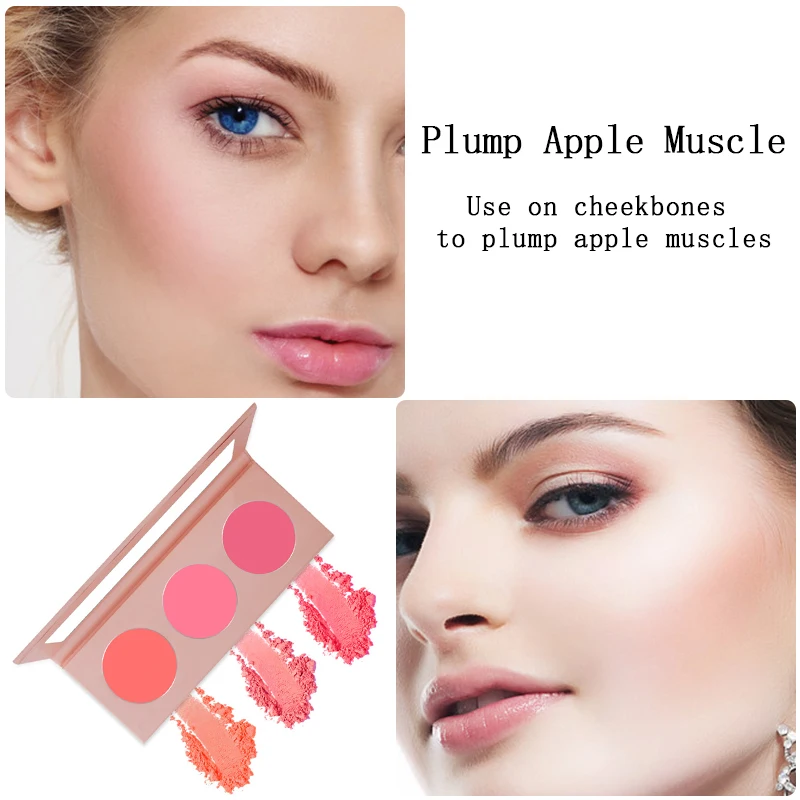 Hot Sale Makeup Highly Pigmented Blusher Brush Color Changing Blusher