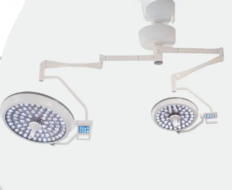Ceiling LED700/500 surgical room 1400mm depth of illumination 20%(L1+L2) LED veterinary operation light for clinic operation