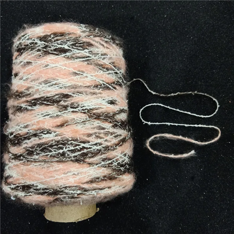 Boucle knitting yarn  acrylic wool  cotton polyester blended  loop yarn for knitting sweater