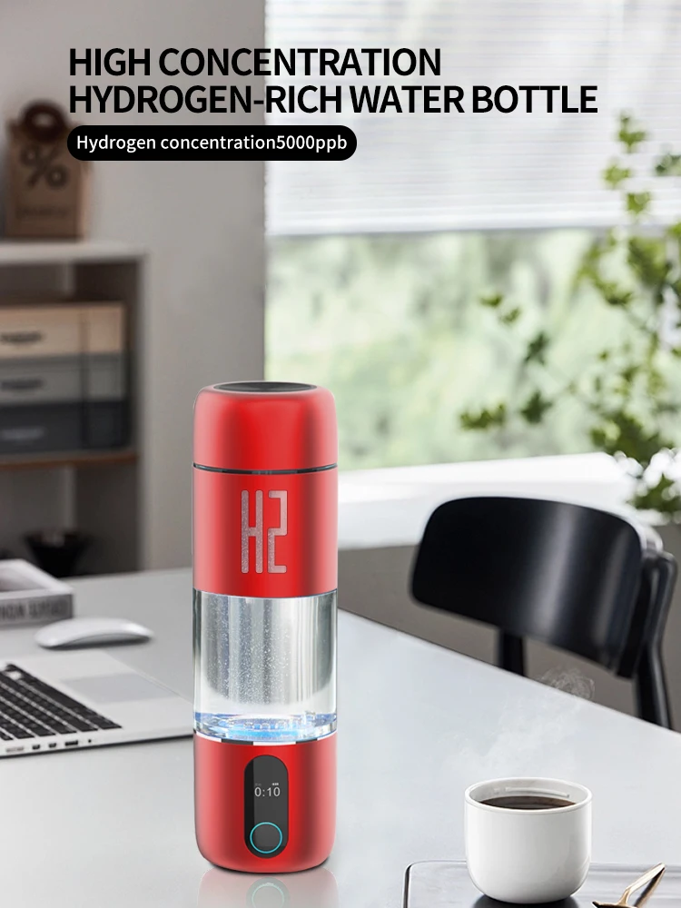 5000ppb Water bottle Hydrogen smart hydrogen Water bottle SPE PEM Technology portable hydrogen rich water cup 230ml