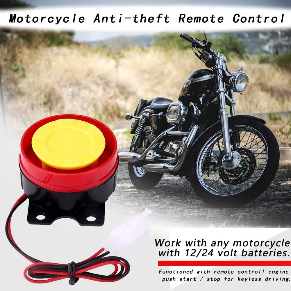 Universal Motorcycle Alarm System Remote Control Engine Start 125dB