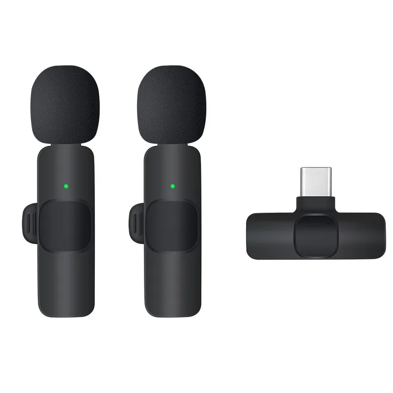 Good quality K9 mini microphone wireless universal microphone Type C For Podcast Portable cordless microphone Mobile Phone
