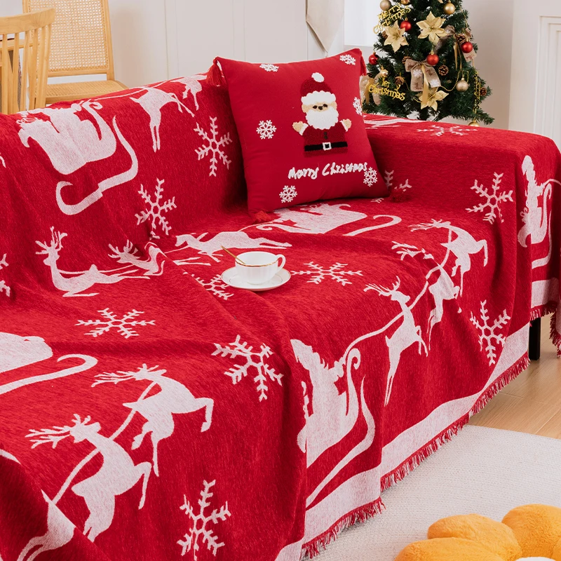 stretch Christmas printed elastic sofa cover spandex washable couch covers dining room sofa protector