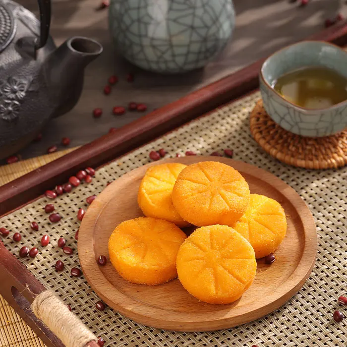 Chinese red bean pumpkin pie Nan Gua Bing Crispy & crunchy breakfast pie street food snack an irresistible sweet treat