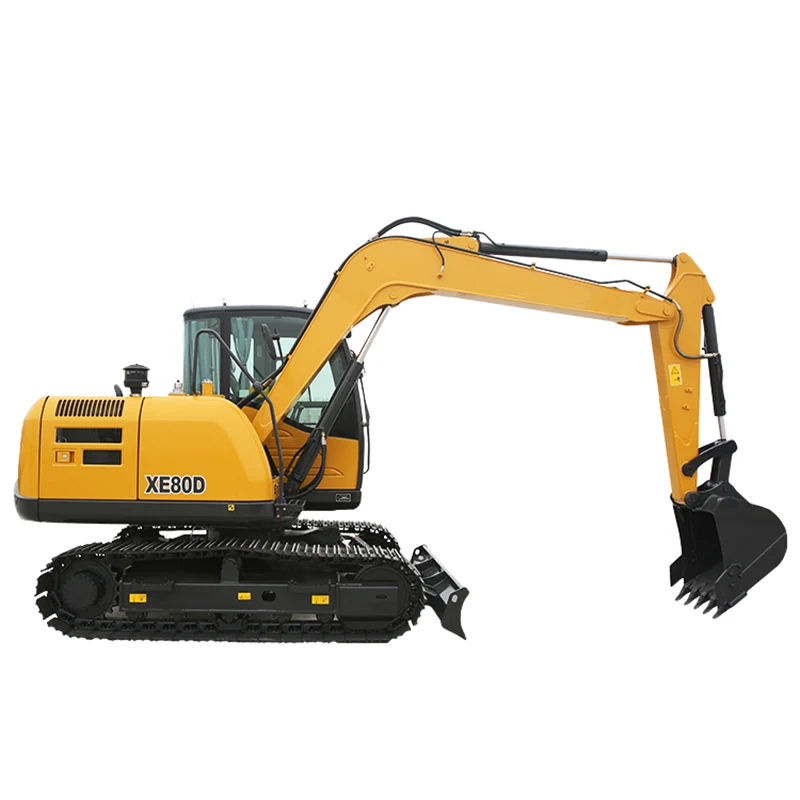 China Top Brand XE80D 8ton Mini Digger Excavator Hydraulic Crawler Excavator Factory Price for Sale in Ecuador