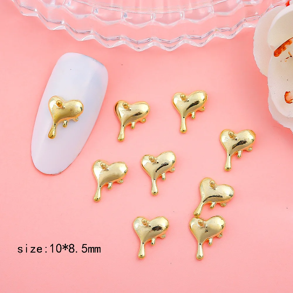 Direct Factory Love Jewelry Nail Charms 3D Nail Charms Heart-shaped Decoration Diamond Nail Accessories
