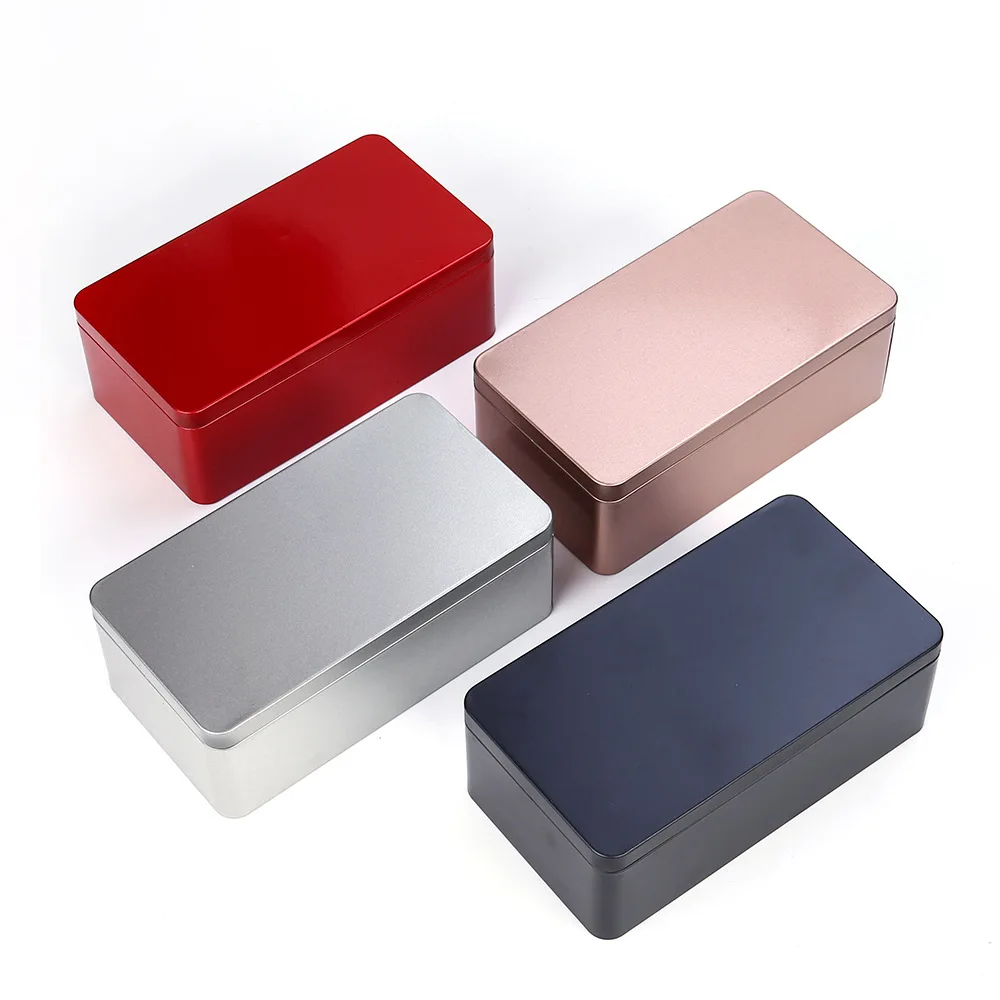 Ready To Ship Square Metal Tin Storage Metal Container Tea Can Food Case
