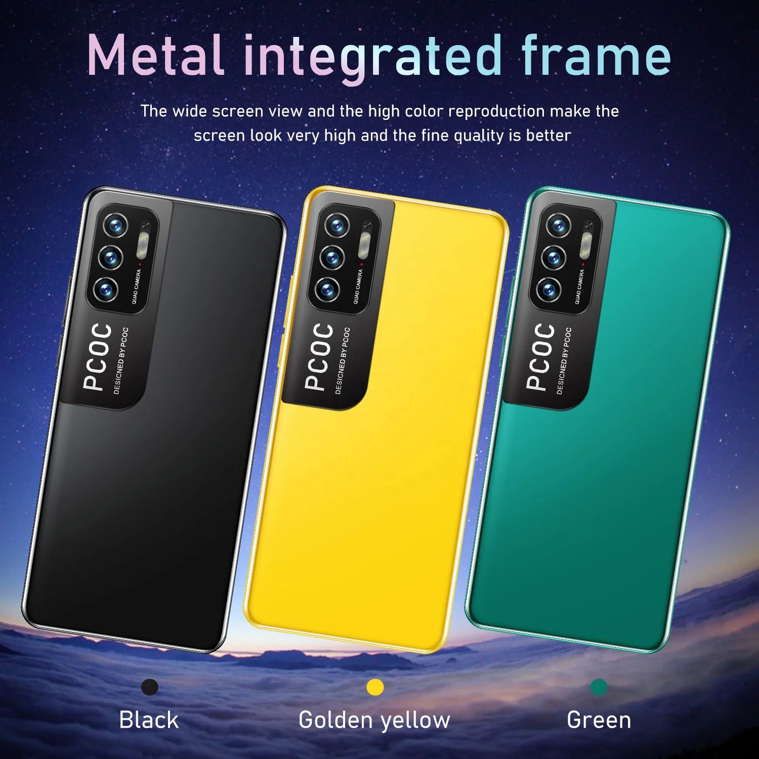 M3 PRO Big Screen 6.5 inch telephone water drop 4G 5G Smart Android cellphone phones