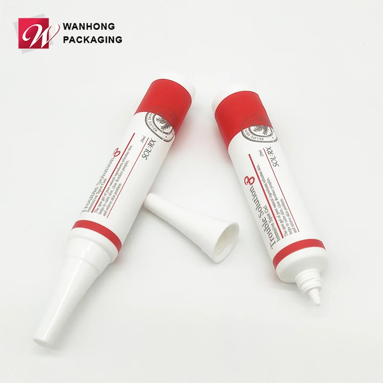 Factory Wholesale Price Soft Squeeze Nozzle PE Tube Cosmetic Bullet Plastic Tube for Essence