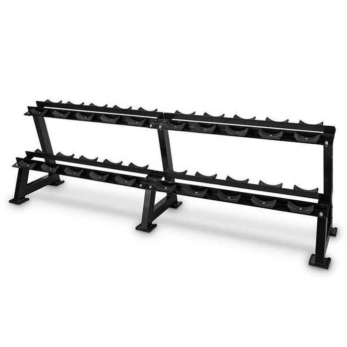 Ironhawk Hot Sale Gym Equipment Two-layer Dumbbell  Rack 10 Pairs Dumbbell Storage Dumbbell Rack