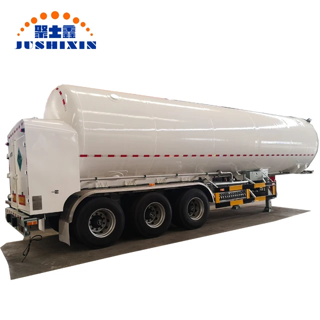 High quality Cryogenic Liquid Nitrogen Oxygen Transport Tank Tanker Semi Trailer