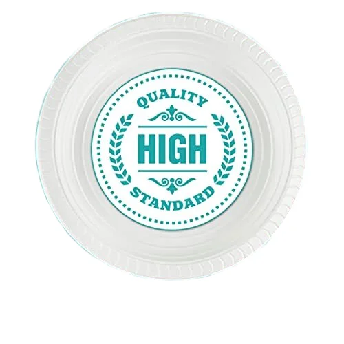 Birthday Disposable Biodegradable Plastic Plates Eco-Friendly Food Safe Plastic Serving