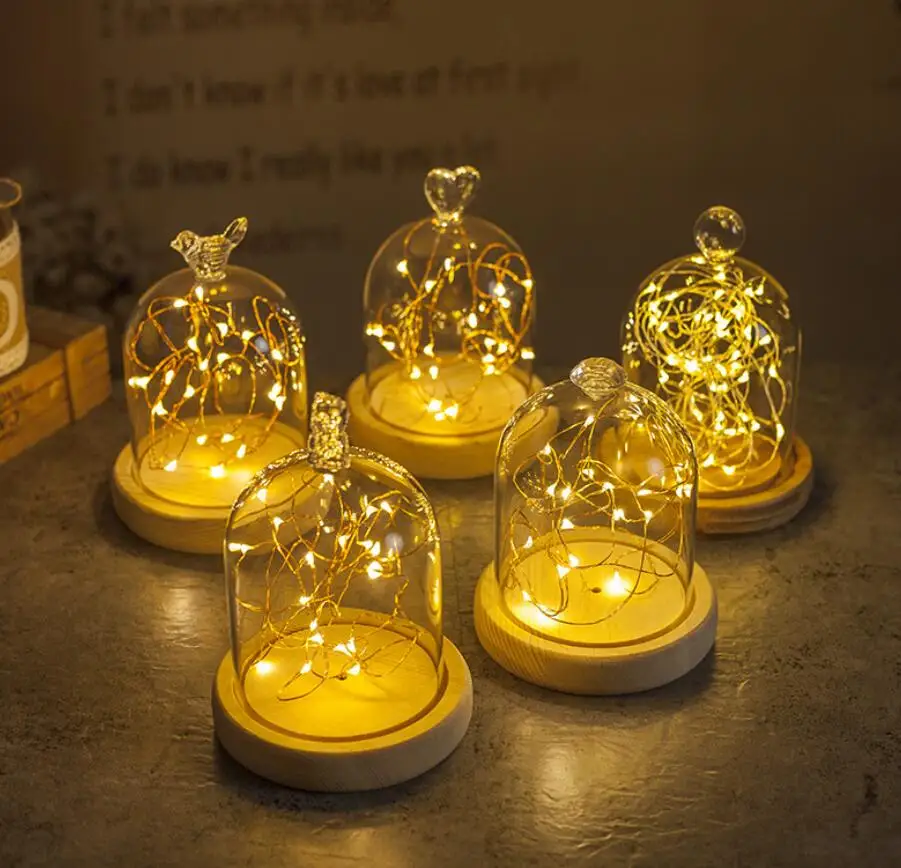 Стеклянный купол для колокольчиков ручной работы с основанием для продажи