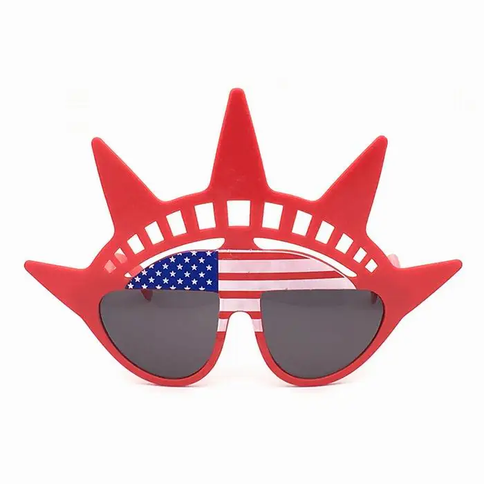High USA Flag Printed Sunglasses PC Lens Square Classical Pink Polarized Polar Boxed Protection Sunglasses Promotion Gift