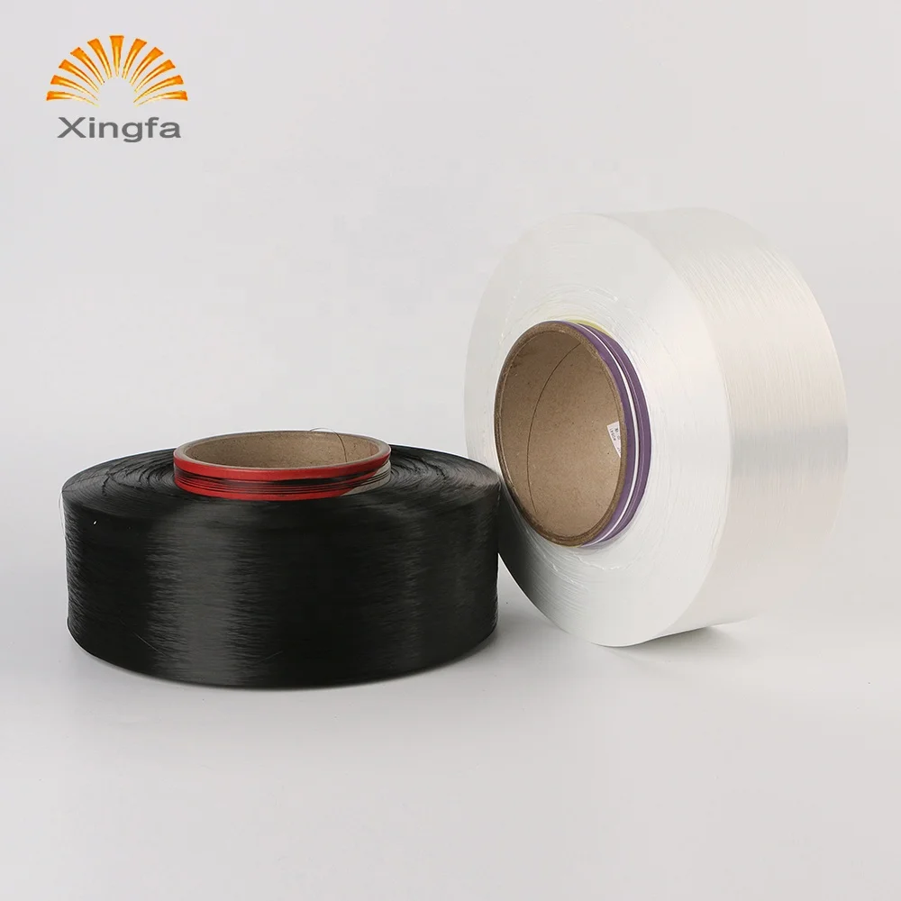 Cheap price 150/48 dope dyed high tenacity 100% polyester poy yarn for sewing weaving