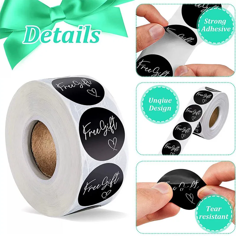 customized private label paper matte black roll packaging labels logo stickers for bottles and boxes