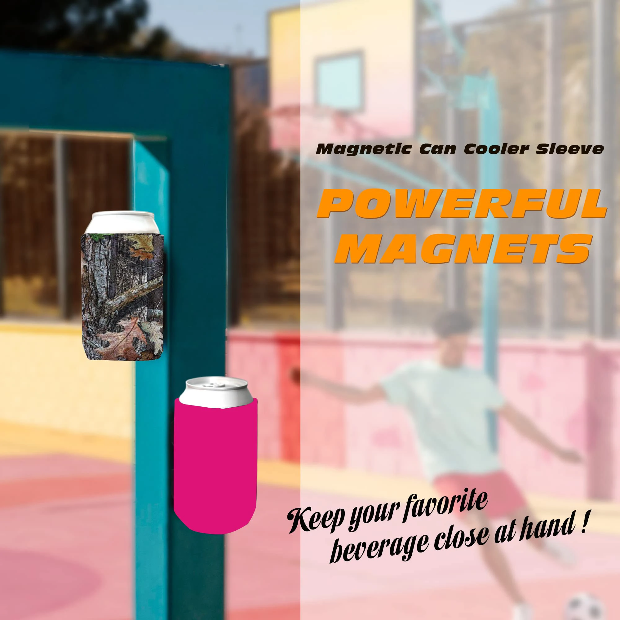 Custom Beer Magnet Can Cooler 12oz Insulated Neoprene Magnetic Stubby Holder with Logo