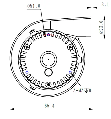 24V Three Phase Brubootss DC Medical Device/cpap Blower Fan with Hiplus Sizeow Electric Blower High Pressure 20000 Hours 1 Years