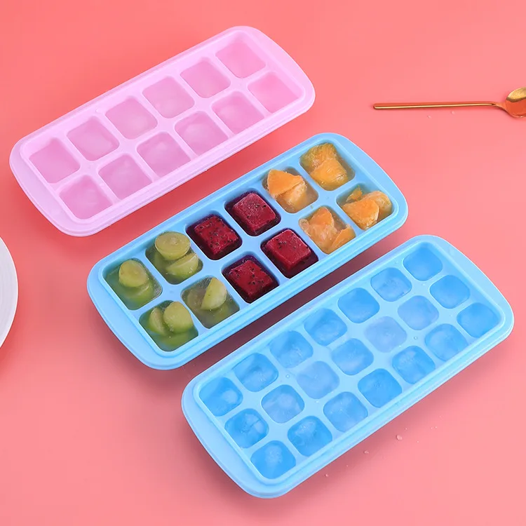 factory Outlet 3d sphere round ice ball cube mould with lid palet hockey puck maker plastic whisky tray