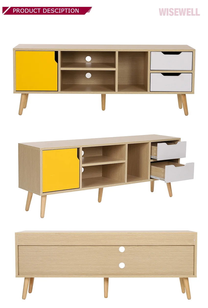 chipboard furniture cabinet Modern Media Unit wooden white modern living room cabinet tv entertainment center furniture