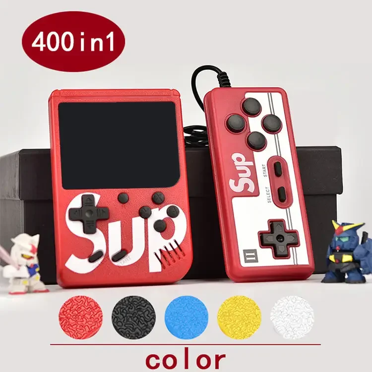 400 Games Sup Handheld 8 Bit Retro Game Console 3 Inch Hd Lcd Rechargeable Mini video Game Player