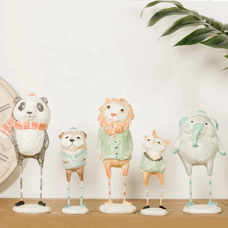 
Resin Cute Animal Figurines For Home Decoration 