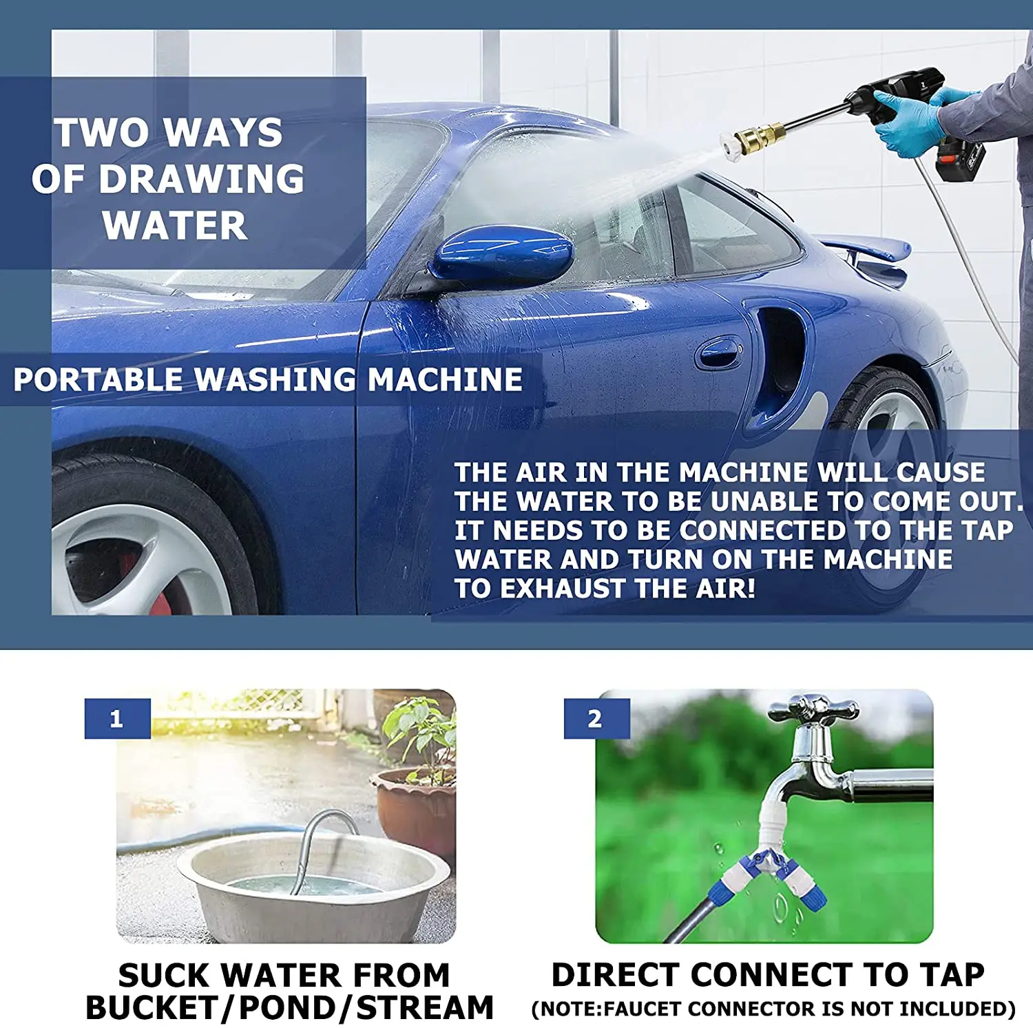 2021 New Durable Wholesale Portable Electric Pressure Car Washer