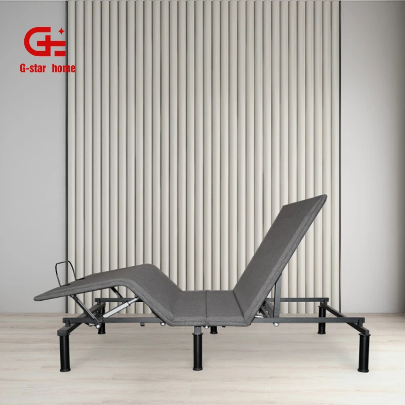 Новая модель электрической мебели оптовая продажа регулируемая кровать с металлической рамой и массажем