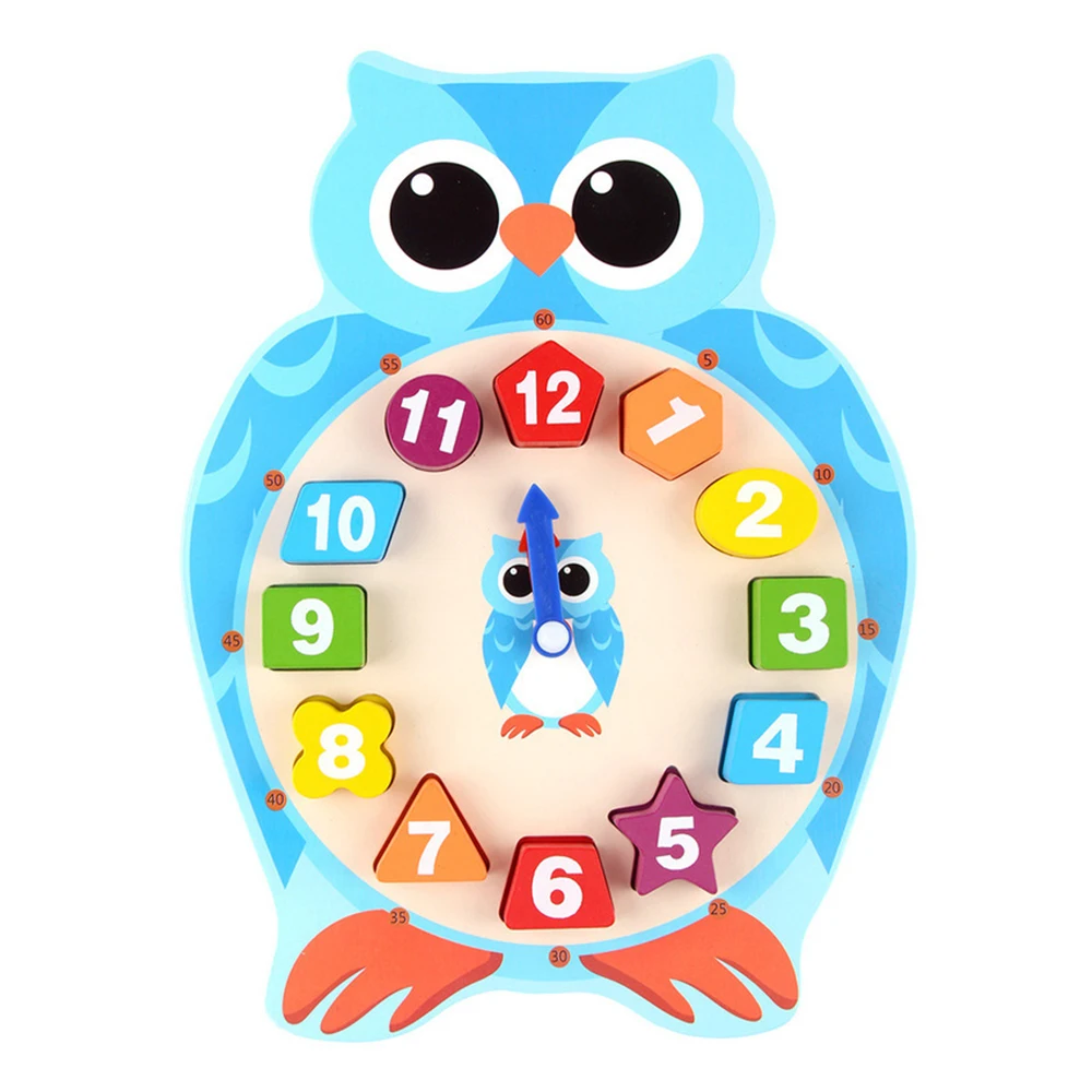 Fine Quality  Cartoon Animals 2021 Training Creative Toys Educational Kids Alarm Cube Clock