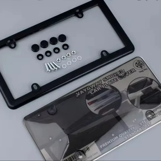 High Quality Us Standard Plastic Clear Car License Plate Cover Frame Sets