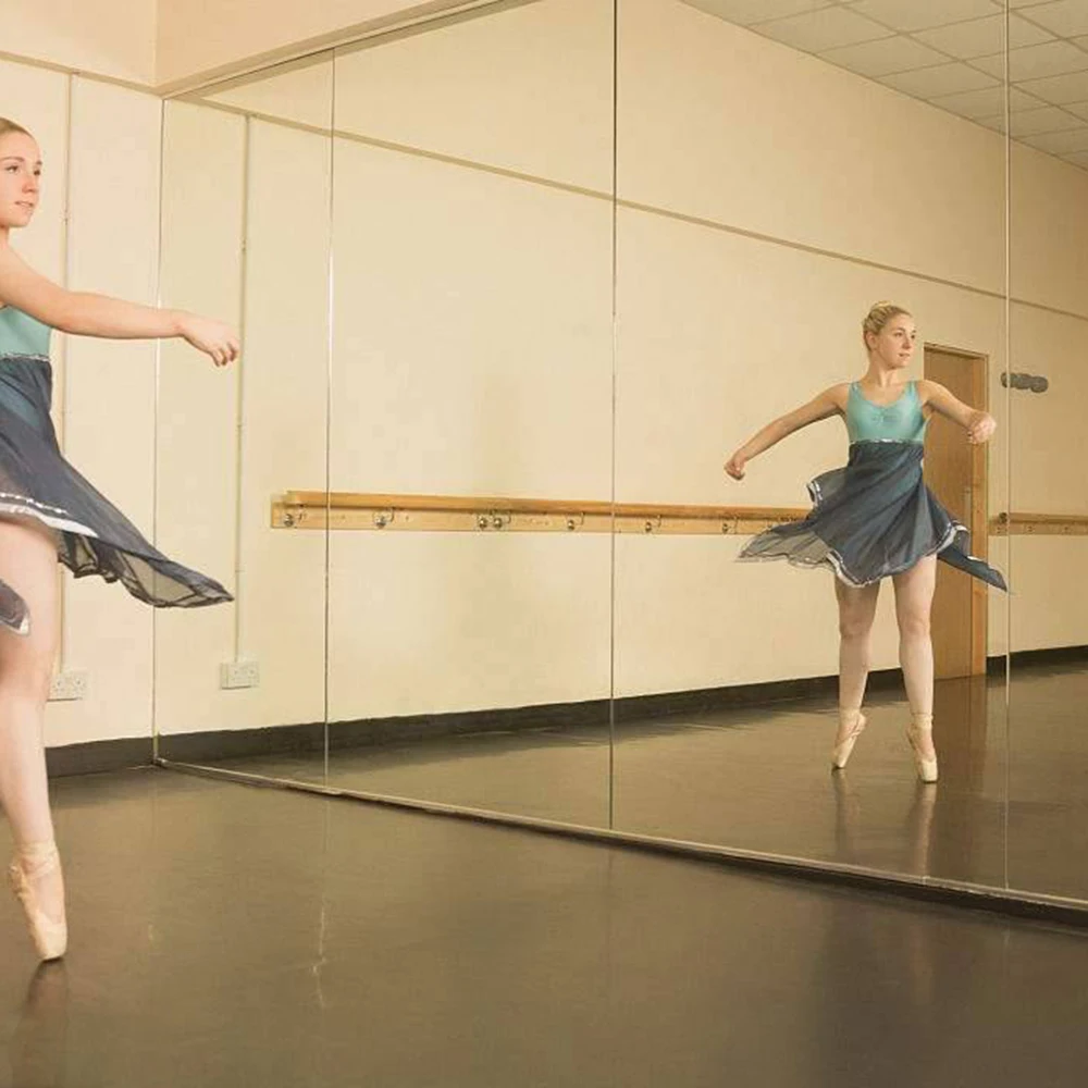 Wholesale Large Vinyl Backing Safety Mirror Glass for Gym /Dance /Yoga Studio Wall