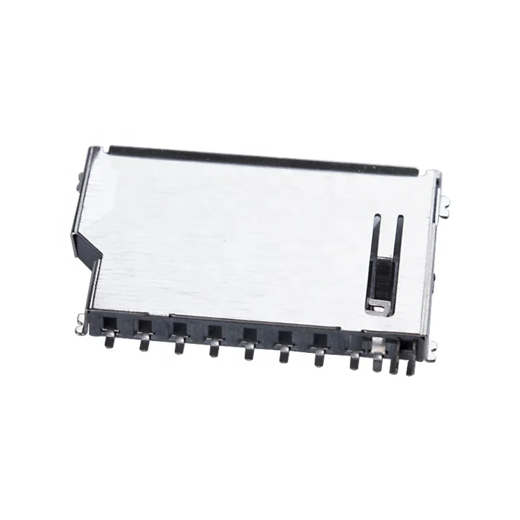 High quality 1.45H SMT push push type high temperature resistant micro SD TF memory card connector