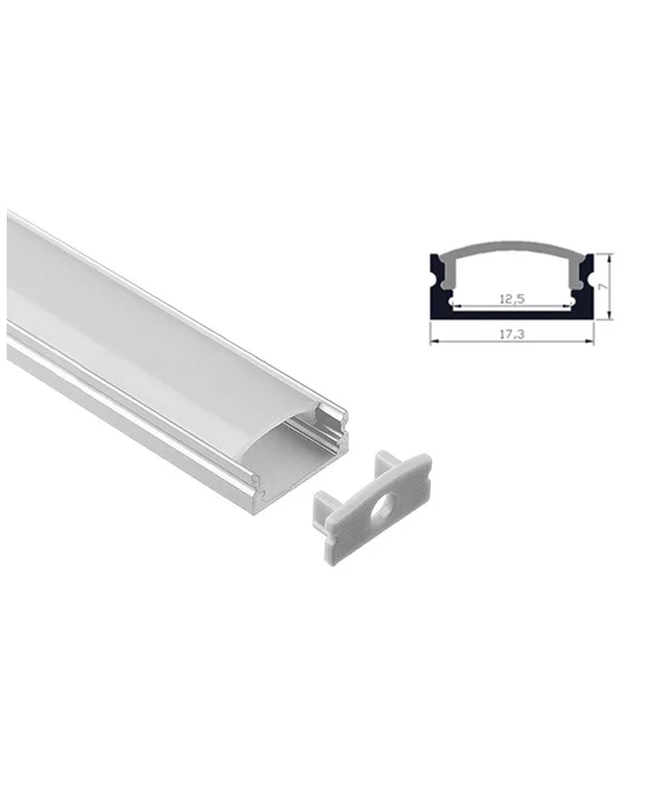 Индивидуальные светодиодные алюминиевые профили 1 метр 1,5 м 2 метра 3 метра для внутреннего светодиодного освещения