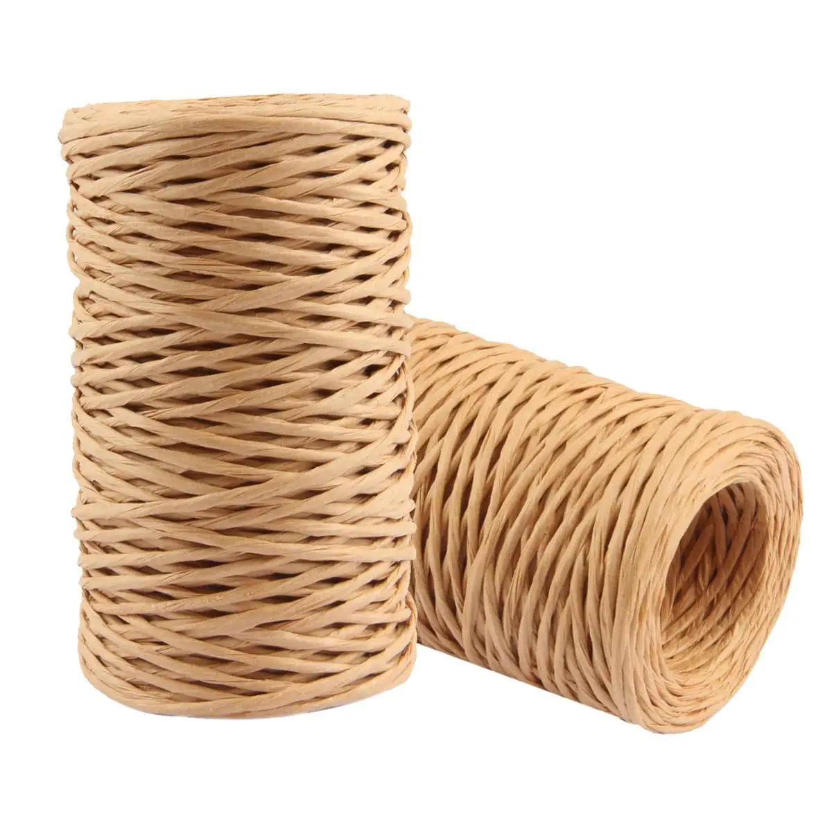 Wholesale nature color paper rope raffia diy decoration Raffia Yarn For Crochet Handbags
